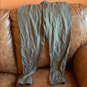 Olive joggers